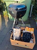 Weber bbq houtskool + weber starter + kolen+ extra rooster, Ophalen of Verzenden, Gebruikt