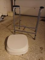 Verhoogde wc. Toilet zitting, Ophalen, Zo goed als nieuw
