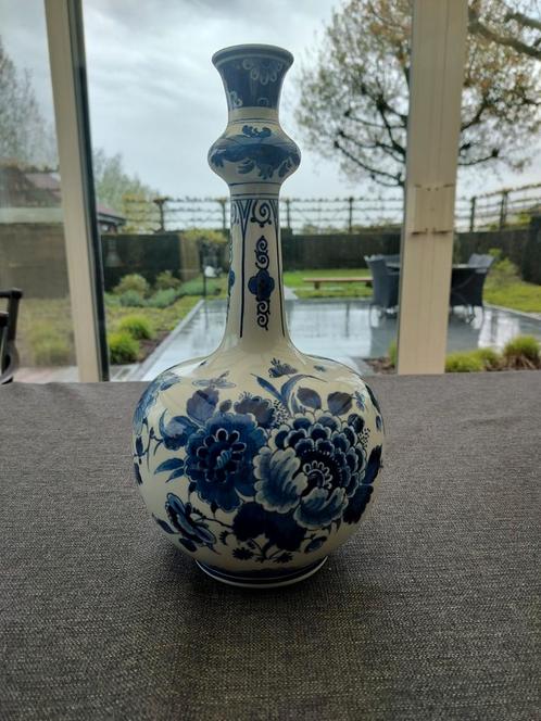 Delfts Blauwe Knobbelvaas van de Porseleyne Fles.., Antiquités & Art, Antiquités | Vases, Enlèvement