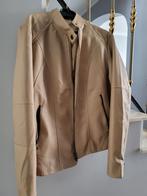 Blouson simili cuir, Kleding | Dames, Jassen | Zomer, Ophalen of Verzenden, Zo goed als nieuw, Beige