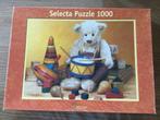 Puzzel Selecta 1000 stukjes Collector's bears, Ophalen of Verzenden, 500 t/m 1500 stukjes, Gebruikt, Legpuzzel