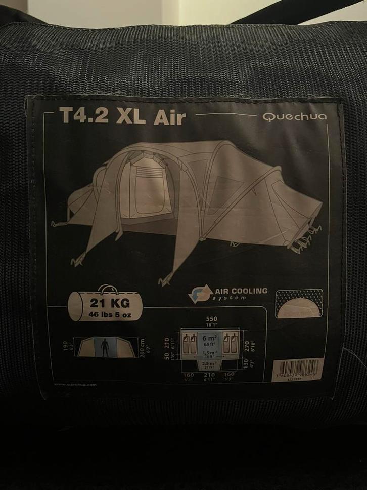 Tent voor 4 personen, Caravans en Kamperen, Tenten, tot en met 4, Gebruikt, Ophalen