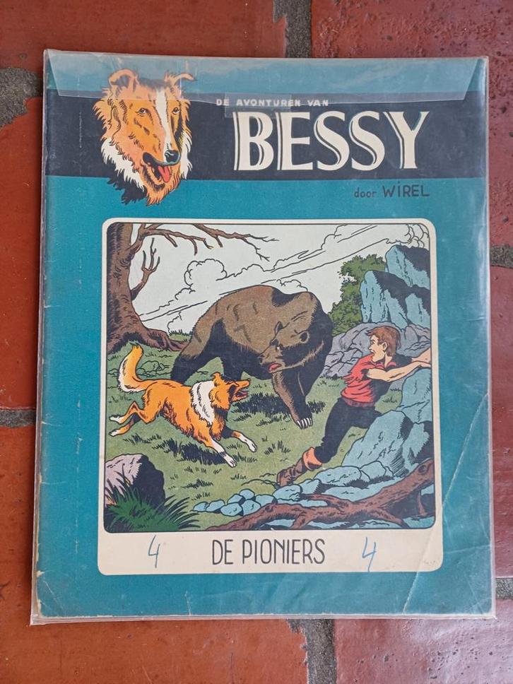 Groot lot oude ongekleurde Bessy - Willy Vandersteen, Livres, BD, Utilisé, Plusieurs BD, Enlèvement ou Envoi