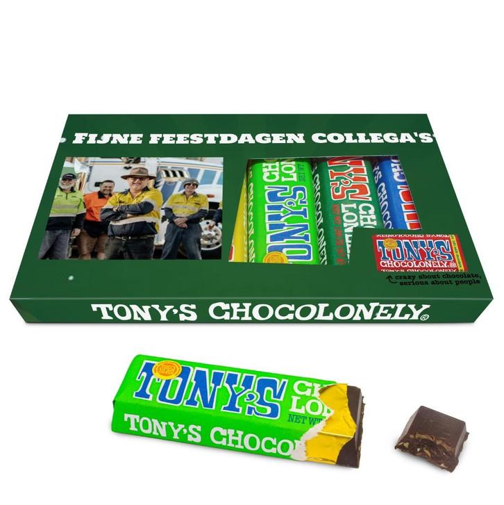 Cadeautje Tony's Chocolonely proeverij, Diversen, Kerst, Nieuw, Ophalen of Verzenden