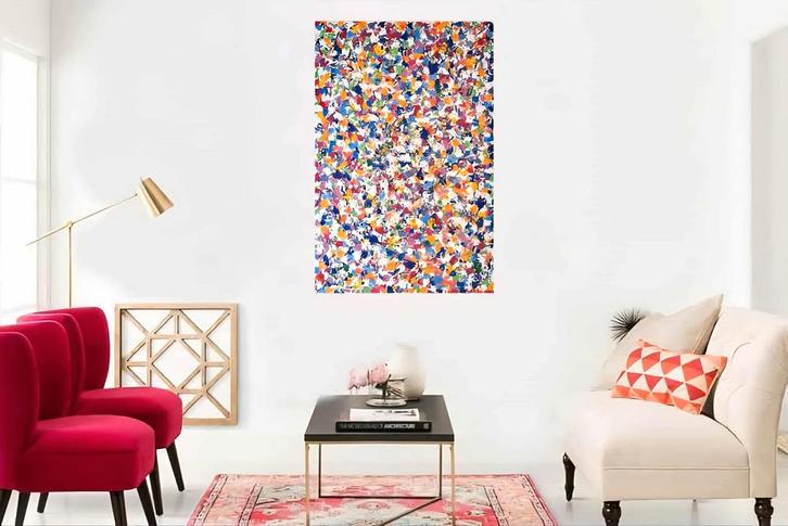 A SMILE  IN  YOUR  HAERT, Antiek en Kunst, Kunst | Schilderijen | Abstract, Ophalen