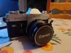 Canon Ftb met 3 lenzen, Audio, Tv en Foto, Ophalen of Verzenden, Gebruikt, Spiegelreflex, Canon