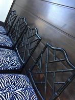 Jonathan Adler faux bamboo Chippendale stoelen, Ophalen, Zo goed als nieuw