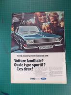 Ford 15M - publicité papier - 1968, Collections, Enlèvement ou Envoi, Utilisé, Autres types