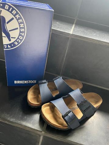 Birkenstock - blauwe sandalen