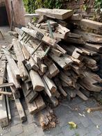Oude eiken balken van dakgebinte, Tuin en Terras, Brandhout, Ophalen