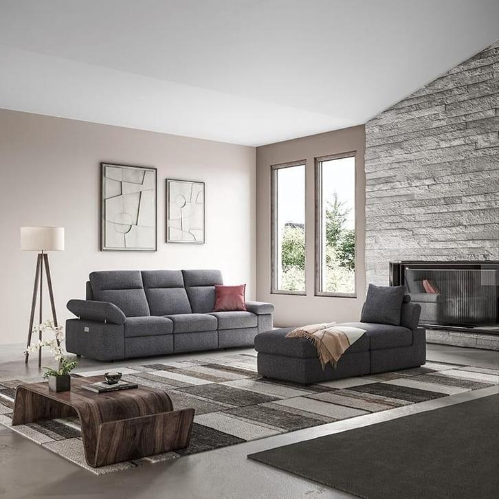 Canapé d'angle a vendre avec méridienne et relax électrique, Maison & Meubles, Canapés | Coins salons complets, Enlèvement