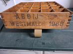 Trappist Westmalle Abdy oude houten bierbak uit 1968, Verzamelen, Flesje(s), Ophalen of Verzenden, Zo goed als nieuw