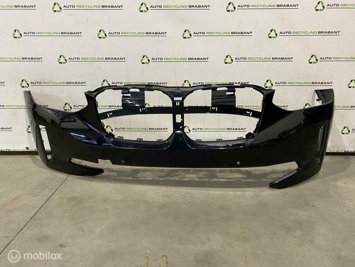Voorbumper BMW IX3 X3 G08 BEV M416 Carbonzwart ORIG 8498773, Auto-onderdelen, Carrosserie, Bumper, Voor, Gebruikt, Ophalen of Verzenden
