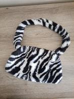 Handtasje uit pluche, Handtassen en Accessoires, Tassen | Damestassen, Ophalen of Verzenden, Gebruikt, Zwart, Handtas