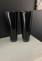 2 glazen vazen, 43 cm hoog, 18 cm diameter, Maison & Meubles, Accessoires pour la Maison | Vases, Neuf, Moins de 50 cm, Verre