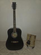 Clifton akoestische gitaar  Zwart  Compleet met hoes boekje, Ophalen of Verzenden, Zo goed als nieuw, Western- of Steelstringgitaar