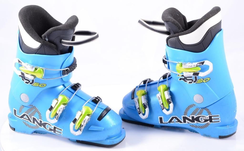 30 33 34 EU kinder skischoenen LANGE RSJ 50, blue, Gebruikt, Schoenen, Ophalen of Verzenden, Carve