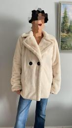 MANTEAU VESTE fausse fourrure Blanc crème M/L, YU/ME, Enlèvement ou Envoi, Comme neuf, Blanc