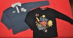 717-16      Deux t-shirts longues manches garçon 116, Kinderen en Baby's, Kinderkleding | Maat 116, Ophalen of Verzenden, Zo goed als nieuw
