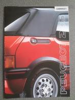 Peugeot 205 CJ & CTI Cabrio Brochure, Peugeot, Ophalen of Verzenden