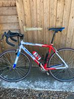 Zanata koersfiets rood wit en blauw, Fietsen en Brommers, Fietsen | Racefietsen, Ophalen, Gebruikt, Heren, Overige merken
