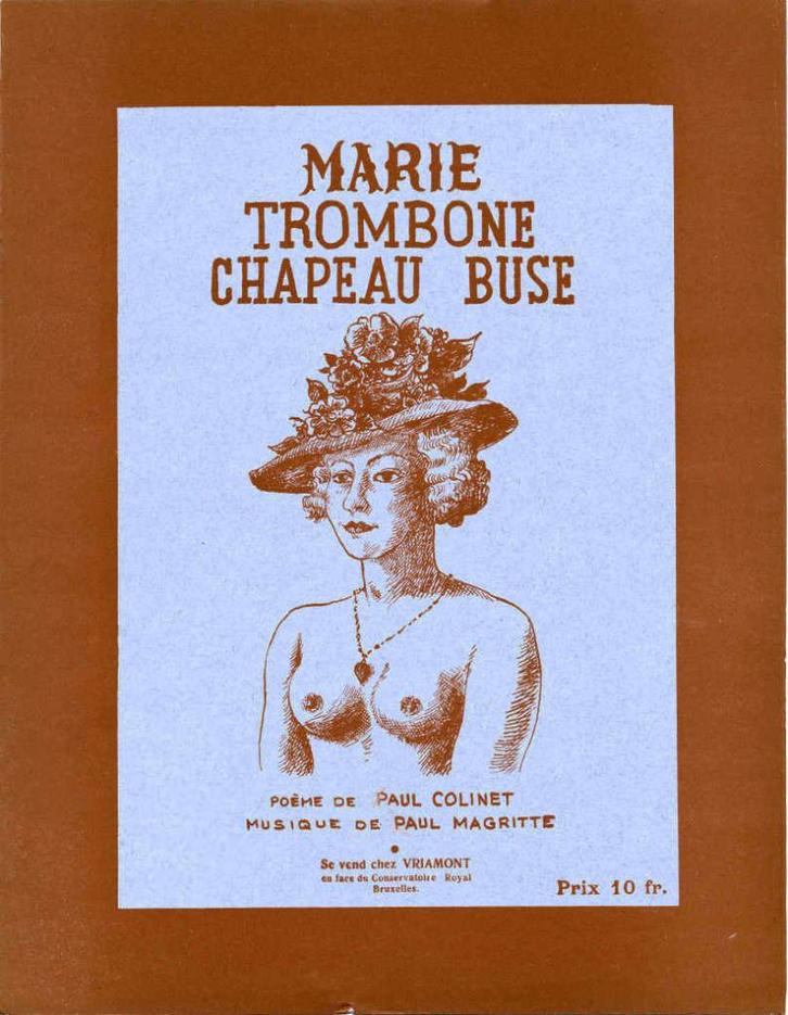 René MAGRITTE - MARIE TROMBONE CHAPEAU BUSE (1936), Antiek en Kunst, Kunst | Litho's en Zeefdrukken, Verzenden