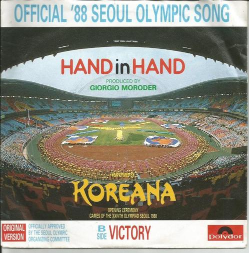 Sport/Olympics - Koreana - Hand in hand, Cd's en Dvd's, Vinyl Singles, Single, Pop, 7 inch, Ophalen of Verzenden