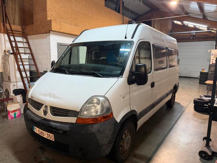 Renault Master, Auto's, Renault, Master, Diesel, Euro 4, Overige carrosserie, 4 deurs, Handgeschakeld, Wit, Zwart, Leder, Voorwielaandrijving