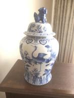 Chinese vaas - wit/blauw porselein, Antiek en Kunst, Ophalen