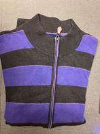 Gilet met rits - bruin/paars gestreept - Dansaert - 2XL, Enlèvement ou Envoi, Porté, Autres tailles, Brun