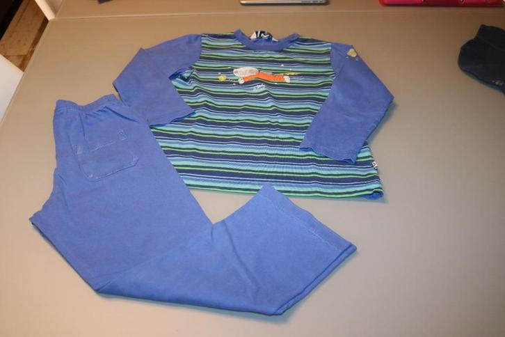 blauwe pyjama Woody maat 128, Kinderen en Baby's, Kinderkleding | Maat 128, Gebruikt, Jongen, Nacht- of Onderkleding, Ophalen of Verzenden