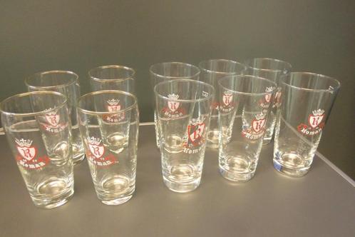 10 bierglazen „R ROMAN 1545", Verzamelen, Glas en Drinkglazen, Zo goed als nieuw, Bierglas, Ophalen of Verzenden