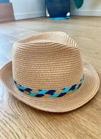 Chapeau d’été beige avec liseré bleu, Ophalen, 55 cm (S, 6⅞ inch) of minder, Hoed, Zara