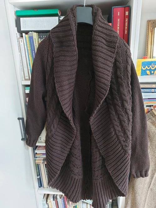 Vest, Kleding | Dames, Truien en Vesten, Zo goed als nieuw, Maat 46/48 (XL) of groter, Bruin, Ophalen of Verzenden