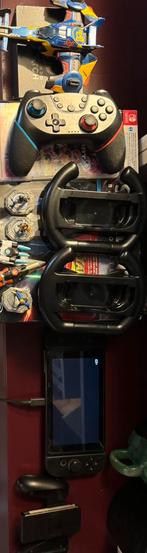 Lot Nintendo Switch + Mario Kart +stralink + Accessoires, Enlèvement, Comme neuf