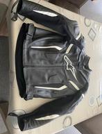 Zwart lederen motorjas Alpinestars, Motoren, Kleding | Motorkleding, Ophalen, Heren, Jas | leer, Alpinestars