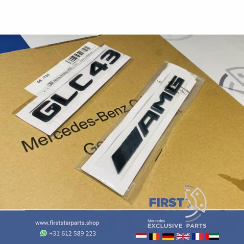W253 GLC43 AMG LOGO SET ZWART GLC 43 EMBLEMEN SET Mercedes G, Auto-onderdelen, Carrosserie, Mercedes-Benz, Gebruikt, Ophalen of Verzenden