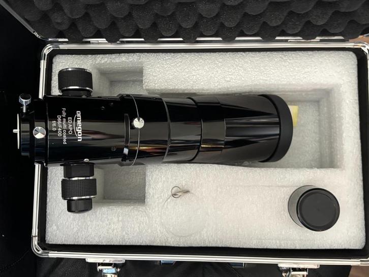 Omegon telescoop 66/400 APO als nieuw, Audio, Tv en Foto, Optische apparatuur | Telescopen, Zo goed als nieuw, Lenzentelescoop (refractor)