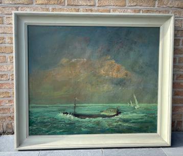 Schilderij van Bernard Steyaert - Duinen te Knokke beschikbaar voor biedingen