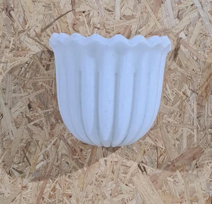 Tulip wandlamp, Limburg Glashütte, 60/70s, opaline glas, Huis en Inrichting, Lampen | Wandlampen, Gebruikt, Glas, Ophalen of Verzenden
