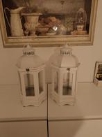 2 witte windlichten, Ophalen