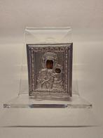 Massief zilveren icoon 1970s, Antiek en Kunst, Antiek | Religieuze voorwerpen, Ophalen of Verzenden