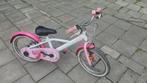 Docto girl 500 Btwin 16 inch 4-6 jaar oud witroze meisjesfie, Fietsen en Brommers, Ophalen, Gebruikt, 16 inch, Handrem