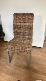Landelijke rotan eetkamerstoel, Huis en Inrichting, Stoelen, Ophalen, Zo goed als nieuw