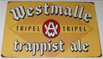 WESTMALLE BIER : Metalen Bord Westmalle Tripel Trappist Ale, Verzenden, Nieuw, Reclamebord, Plaat of Schild, Overige merken