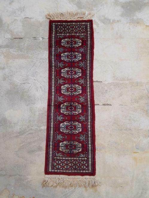 TLS07 lopertje tapijtje perzisch rood blauw crème 100/31, Antiek en Kunst, Antiek | Tapijten, Tafelkleden en Textiel, Ophalen of Verzenden
