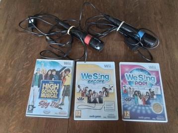 Wii wesing met 2 micro’s, 3 cd's 