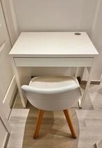 IKEA bureau + witte stoel, Ophalen, Zo goed als nieuw, Ikea, 40 tot 80 cm