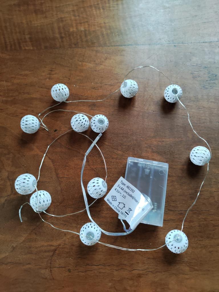 Guirlande lumineuse boules blanches, Enlèvement, Neuf