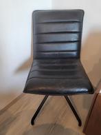 Chaise noire en cuir Maison du monde/neuve/chaise design, Huis en Inrichting, Stoelen, Leer, Zo goed als nieuw, Ophalen